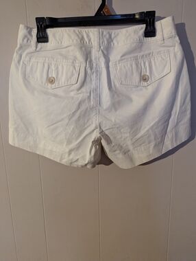 Banana Republic Off-White High-Waist Cotton Shorts Women's Size 6